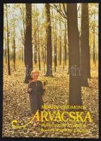 1976 Árvácska, filmplakát, Offset és Játékkártya Nyomda Bp., kiadták 3200 példányban, hajtásnyommal, 56x40 cm.