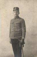 1917 Bécs, hadnagy tisztté avatás előtt / WWI K.u.K. military, Lieutenant before inauguration in Vienna (Wien), photo (pinhole)