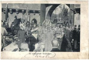 Károly király és Zita uralkodópár Krakkóban / King Charles and Zita in Kraków