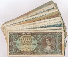 25db-os vegyes magyar pengő bankjegy tétel T:III,III-