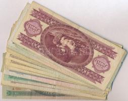 30db-os vegyes magyar forint bankjegy tétel T:III,III-,IV közte egy ragasztott