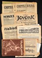 cca 1850-1940 Újságok: Nagyrészt ritka, helyi kiadású és szakmai lapok gyűjteménye, egy évfolyamot megélt lapok, militária, történelmi jelentőségű darabok, majdnem mind nagyon jó állapotban. Összesen 43 db