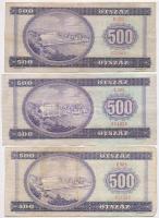 1969. 500Ft + 1975. 500Ft + 1990. 500Ft T:III,III-