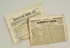1846, 1850 A Nemzeti Újság és a Magyar Hírlap egy száma