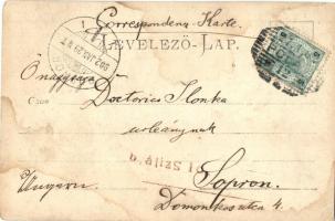 1902 Pola, osztrák-magyar haditengerészet matrózai a kikötőben, csoportkép / K.u.K. Kriegsmarine mar...