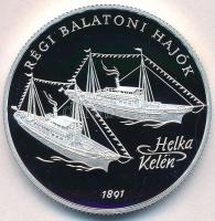 1997. 2000Ft Ag Régi balaton hajók / Helka & Kelén dísztokban tanúsítvánnyal T:PP