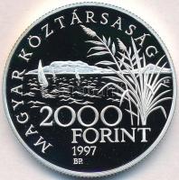1997. 2000Ft Ag "Régi balaton hajók / Helka & Kelén" dísztokban tanúsítvánnyal T:PP