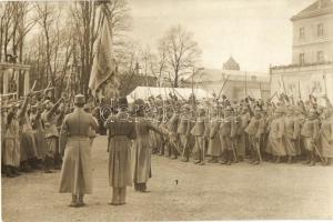 1917 Bécsújhely, tisztavatás / WWI K.u.K. military officers inauguration in Wiener Neustadt, photo