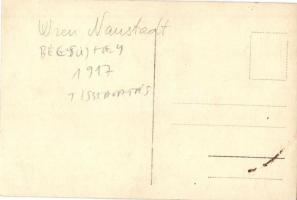 1917 Bécsújhely, tisztavatás / WWI K.u.K. military officers' inauguration in Wiener Neustadt, p...