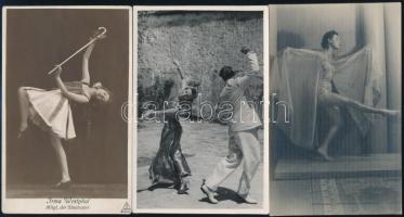cca 1930 Volt egy tánc, 4 db táncfotó, egy részük jelzett, 14×9 cm