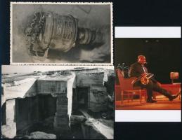 Vegyes kis fotó tétel: életképek, utazások, stb., egy részük hátulján feliratozva, különböző méretbe...