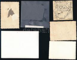 cca 1920-1980 Régi idők focija, 19 db futballélettel kapcsolatos fotó, többek között a rákoscsabai c...