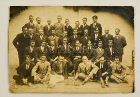 cca 1910 Csoportkép sakkbajnokság résztvevőivel / Chess championship contestants 17x12 cm