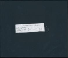 1982 Jankovszky György (1946- ): Nap utca - Futó utca sarok (Bp. VIII.), aláírt, feliratozva, hátulj...