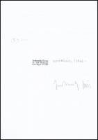 1975 Jankovszky György (1946- ): A nyíl (tanulmány), aláírt, feliratozva, hátulján pecséttel jelzett...