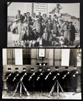 Vegyes fotó tétel: kül- és belföldi utazások, életképek, műtermi fotók, stb., egy részük hátulján fe...