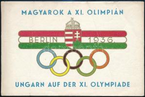 1936 Magyarok a XI. olimpián / Ungarn auf der XI. Olympiade, bőröndcímke