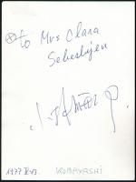 Ken-Ichiro Kobayashi (1940-) japán karmester dedikált fotója / autograph signed photo of Japanese co...