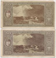 1945. 50P (4x) T:III,III-