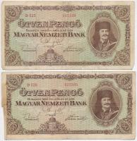 1945. 50P (4x) T:III,III-