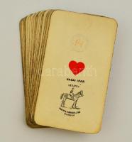 Régi Piatnik tarokk kártya pakli 42 lap kártyabélyeggel / Vintage tarott cards