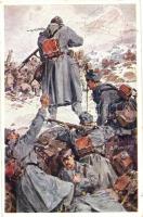 Aus dem goldenen Buche der Armee Serie I. Rotes Kreuz Postkarte Nr. 199. / K.u.K. military art postcard s: A. Marussig