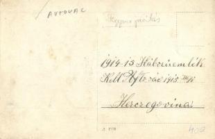 1914-1915 Avtovac, katonák fegyverjavítás közben / WWI K.u.K. military, soldiers repairing their gun...