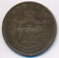 Románia 1867. 10b Cu Heaton T:2,2- ph.  Romania 1867. 10 Bani Cu Heaton C:XF,VF edge error Krause KM#4.1