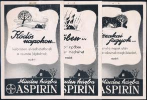 3 db Bayer Aspirin szórólap