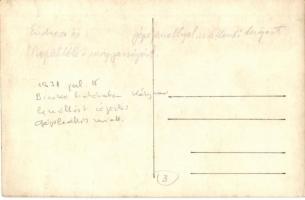 1931 Bicske, Endresz György és Wilczek Sándor Amerikai-Magyar atlanti óceán átrepülése közben  géple...