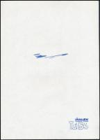 1970 MALÉV poggyászjegy + felcímzett boríték + TU-154-es levélpapír