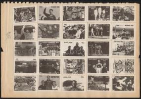 cca 1948-1960 186 db vegyes magyar és külföldi gyufacímke gyűjtemény, rendezett, olimpiai címkékkel