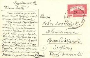 1925 Nagybátony, Bátonyterenye; Szorospataki bánya kolónia (colonia), háttérben a Mátra hegység. Her...