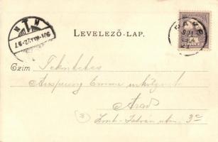 Paks, Nagy szálloda, Flórián ház, üzletek. Kiadja Kis Pál