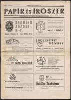 1947 a Papír és írószer 27. évf. 10. lapszáma (okt. 25.), érdekes írásokkal