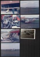 12 db repülő járműveket ábrázoló modern fotó / photos of planes and helicopters