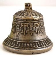 20. század, tibeti? templomi csengő, fém, d: 10 cm