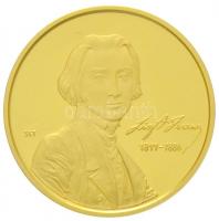 2011. 50.000Ft Au "Liszt Ferenc születésének 200. évfordulója" Piefort, tanúsítvánnyal, dísztokban (13,96g/0.986) T:PP / Hungary 2011. 50.000 Forint Au "200th Anniversary of the birth of Ferenc Liszt" Piefort, with certificate and case (13,96g/0.986) C:PP  Adamo EM243