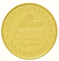 2011. 50.000Ft Au "Liszt Ferenc születésének 200. évfordulója" Piefort, tanúsítvánnyal, dí...