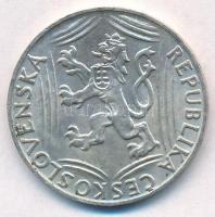 Csehszlovákia 1948. 100K Ag "Függetlenség" T:1-,2 Czechoslovakia 1948. 100 Korun Ag "...