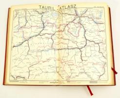 cca 1910 Tauril-Atlasz I. kötet. Az Osztrák-Magyar Monarchia automobil-térképe. Mérték: 1:600000. Bp...