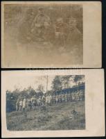 cca 1916 8 db I. világháború környéki katonai fotó és fotólap