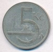 Csehszlovákia 1930. 5K Ag T:2-,3 Czechoslovakia 1930. 5 Korun Ag C:VF,F Krause KM#11