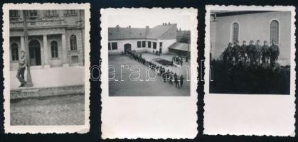 9 db katonai fotó az 1940-es évekből 6x9 cm