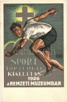 1926 Sporttörténeti kiállítás, Nemzeti Múzeum, reklám; Kellner és Mohrlüder Rt. / Sports History Exhibition, National Museum, advertisement s: Manno Miltiades