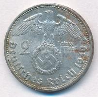 Német Harmadik Birodalom 1939D 2M Ag "Hindenburg" T:2 
German Third Reich 1939D 2 Mark Ag...