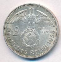 Német Harmadik Birodalom 1938E 2M Ag "Hindenburg" T:1-,2 patina
German Third Reich 1938E ...