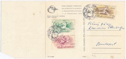 1966 Majstrovstvá Európy v Krasokorculovaní. Exhibícia v Bratislave / European Figure Skating Champi...