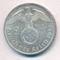 Német Harmadik Birodalom 1937E 2M Ag "Hindenburg" T:2 
German Third Reich 1937E 2 Mark Ag...