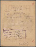 cca 1930 Thymol krém litho címke 11x13 cm